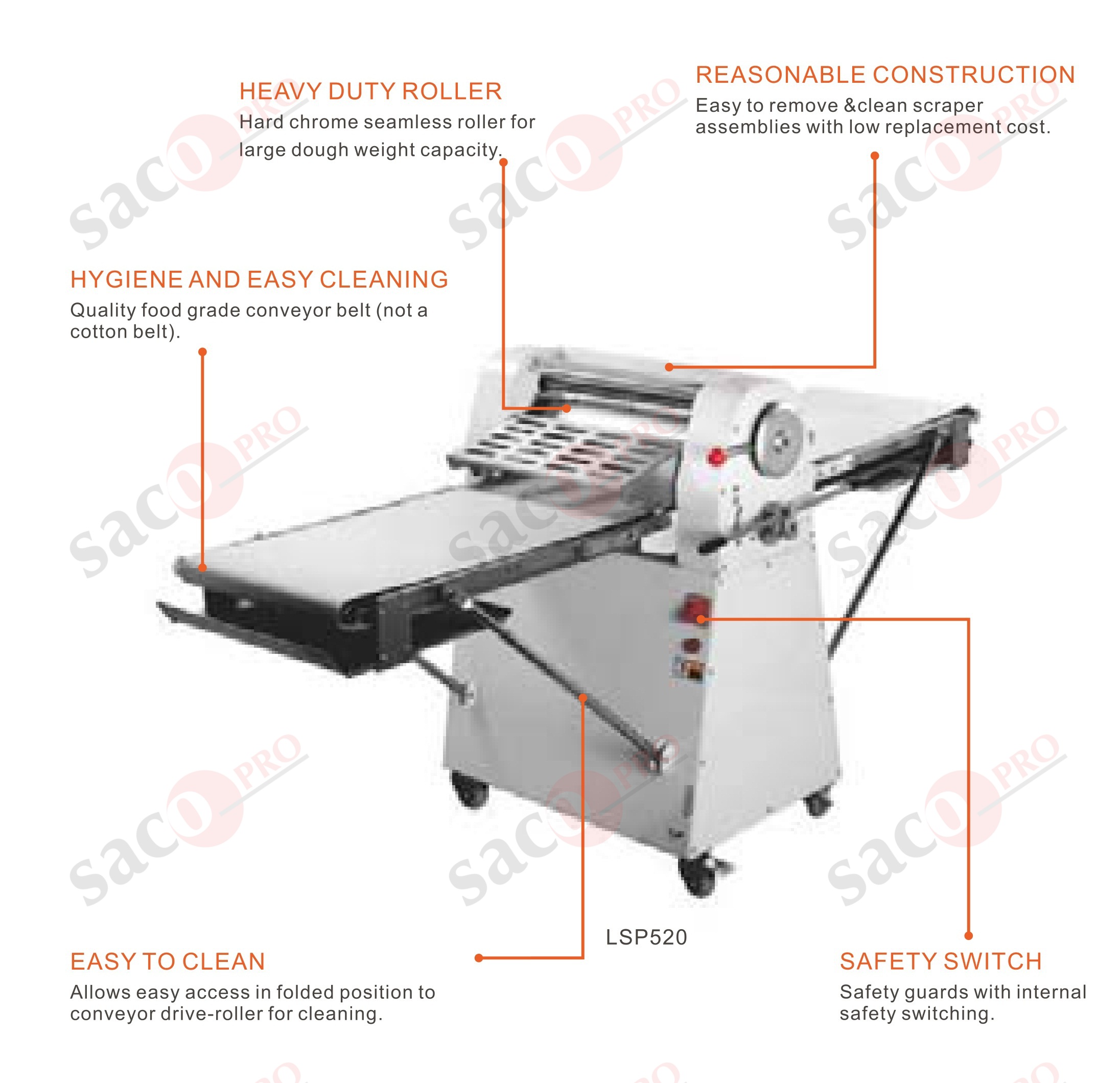 Dough Sheeter Machine Floor Model