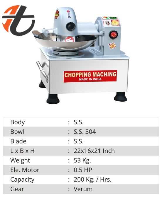 Bowl Chopper Machine