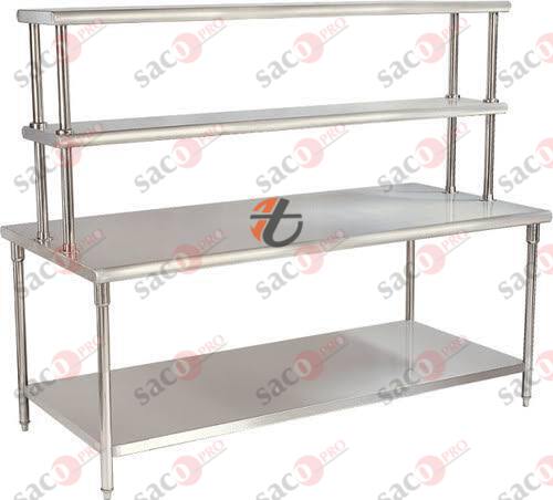 Worktable with Overhead Shelf