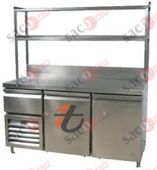 Undercounter Fridge WorkTable with Shelf