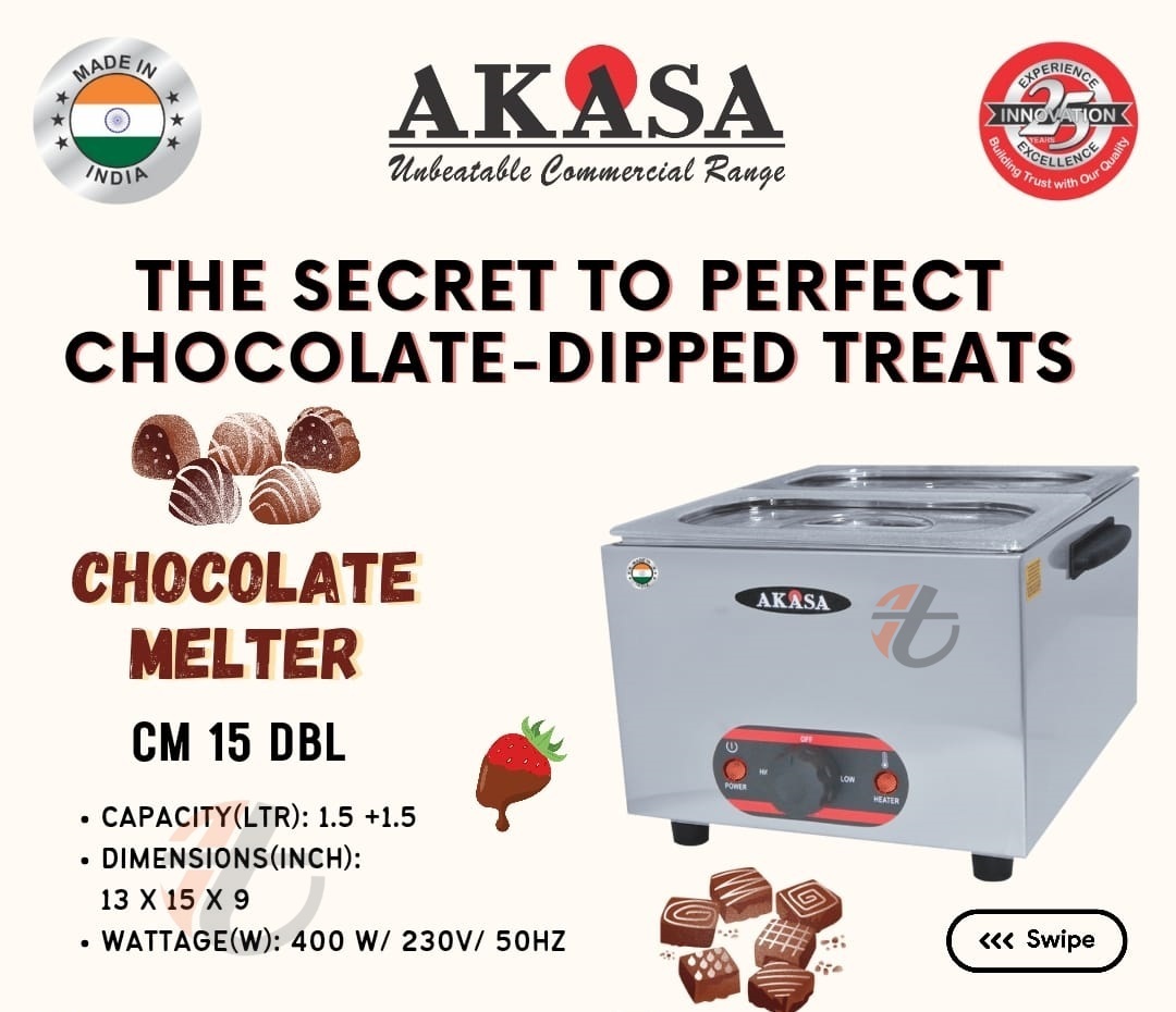 Electric Chocolate Melter Model CM- 15 DBL