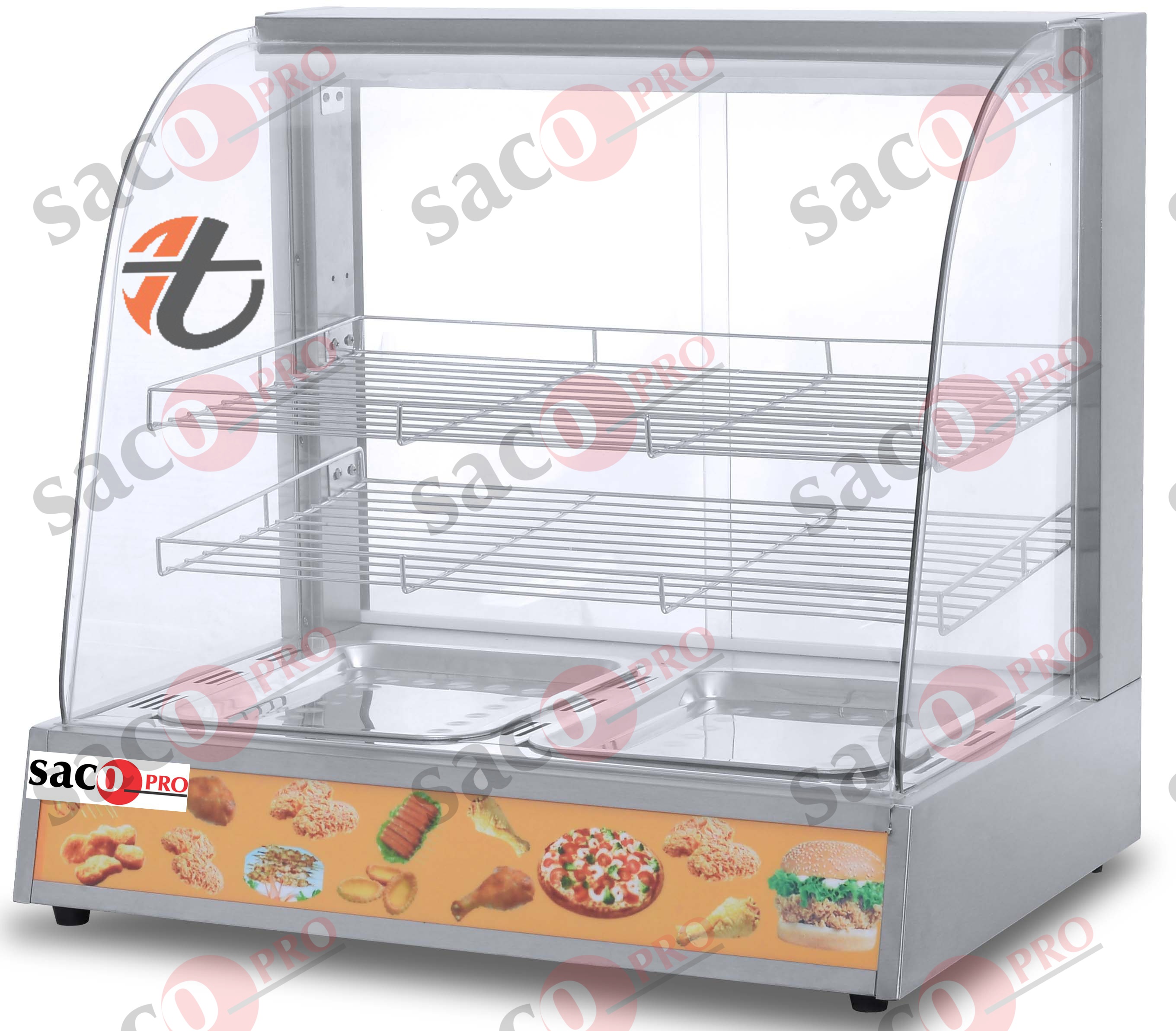 Food Warmer Bend Glass SS