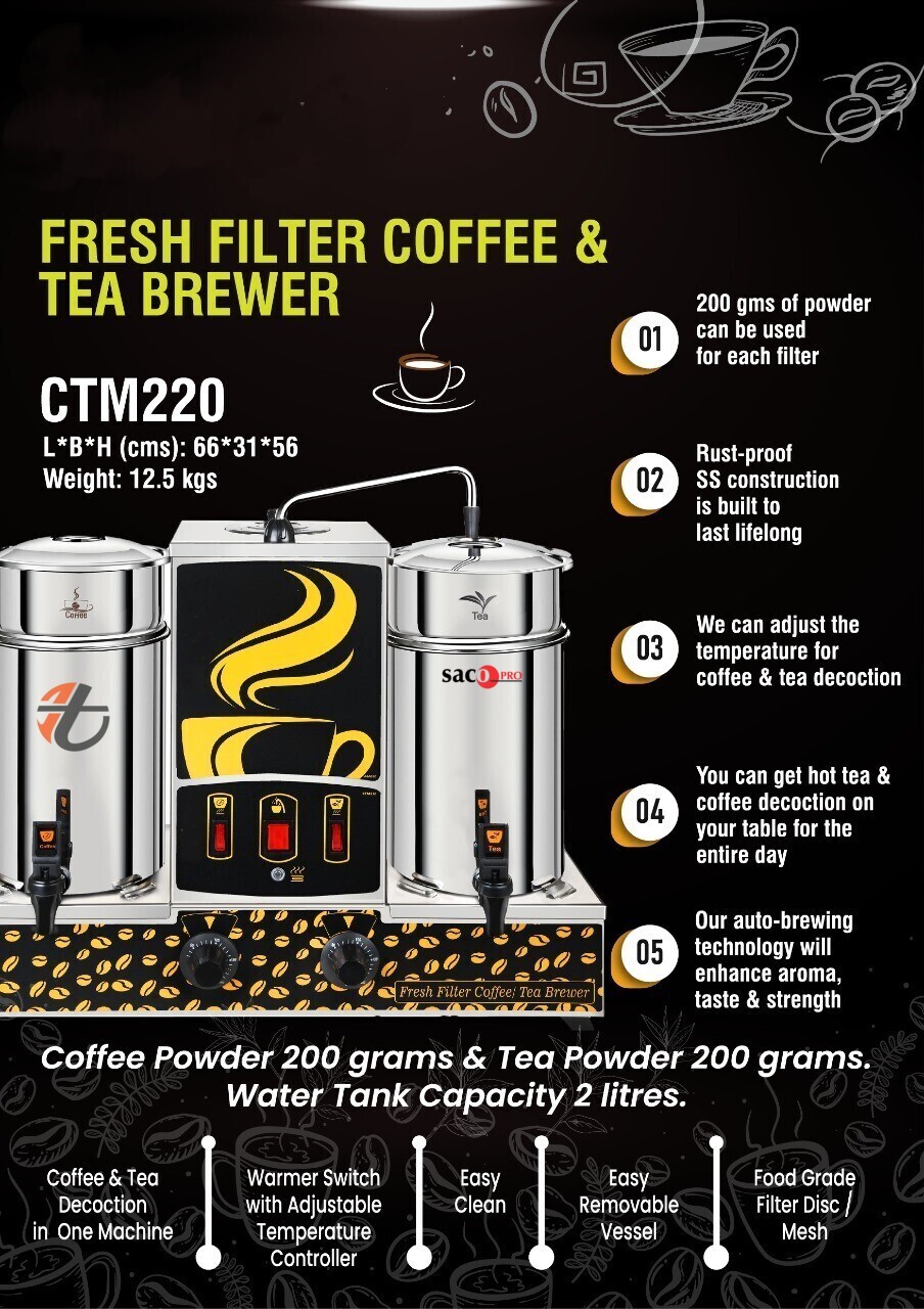 Filter Coffee and Tea Brewer CTM220