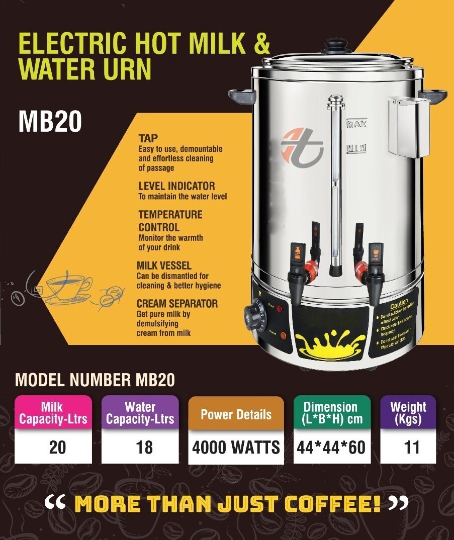 Hot Milk And Water Urn MB-20