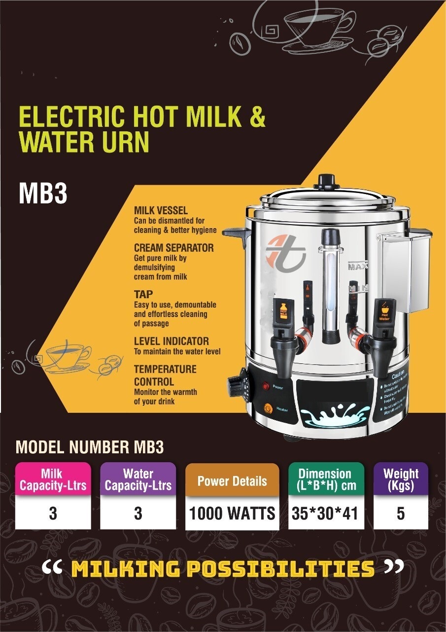 Hot Milk And Water Urn MB-3