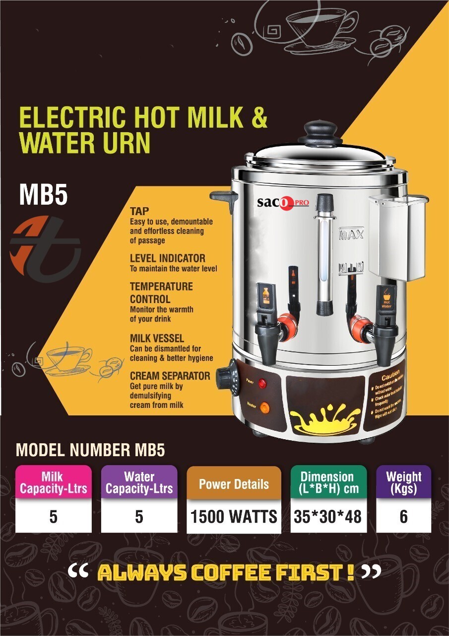 Hot Milk and Water Urn MB5