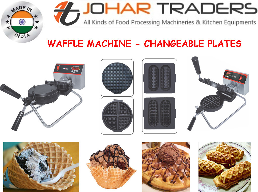 Waffle Maker Changeble Plates Machine