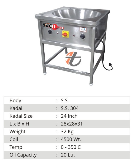 Electric Round Kadhai Fryer