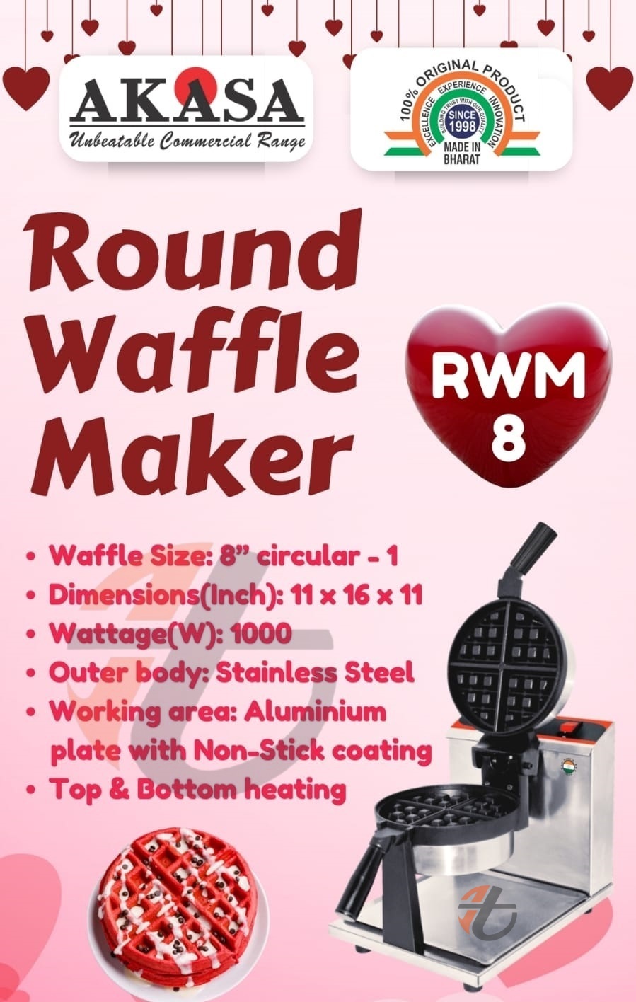 Rotary Waffle Maker Machine